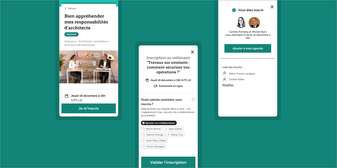 Site des rendez-vous de la MAF — interfacemobile rdvmaf