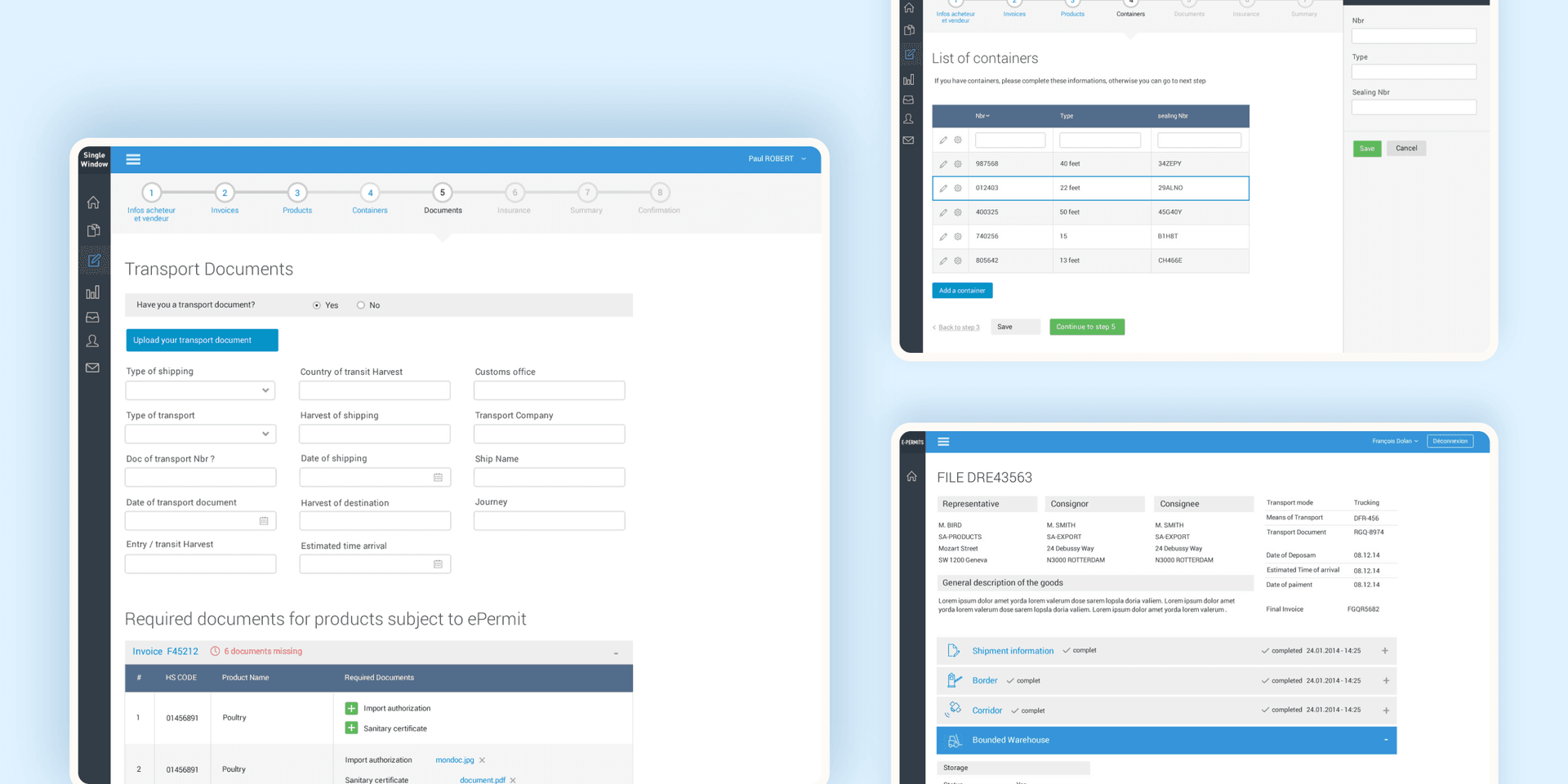 Guichet Unique d’import-export — interfaces logiciel 2 bvguichet