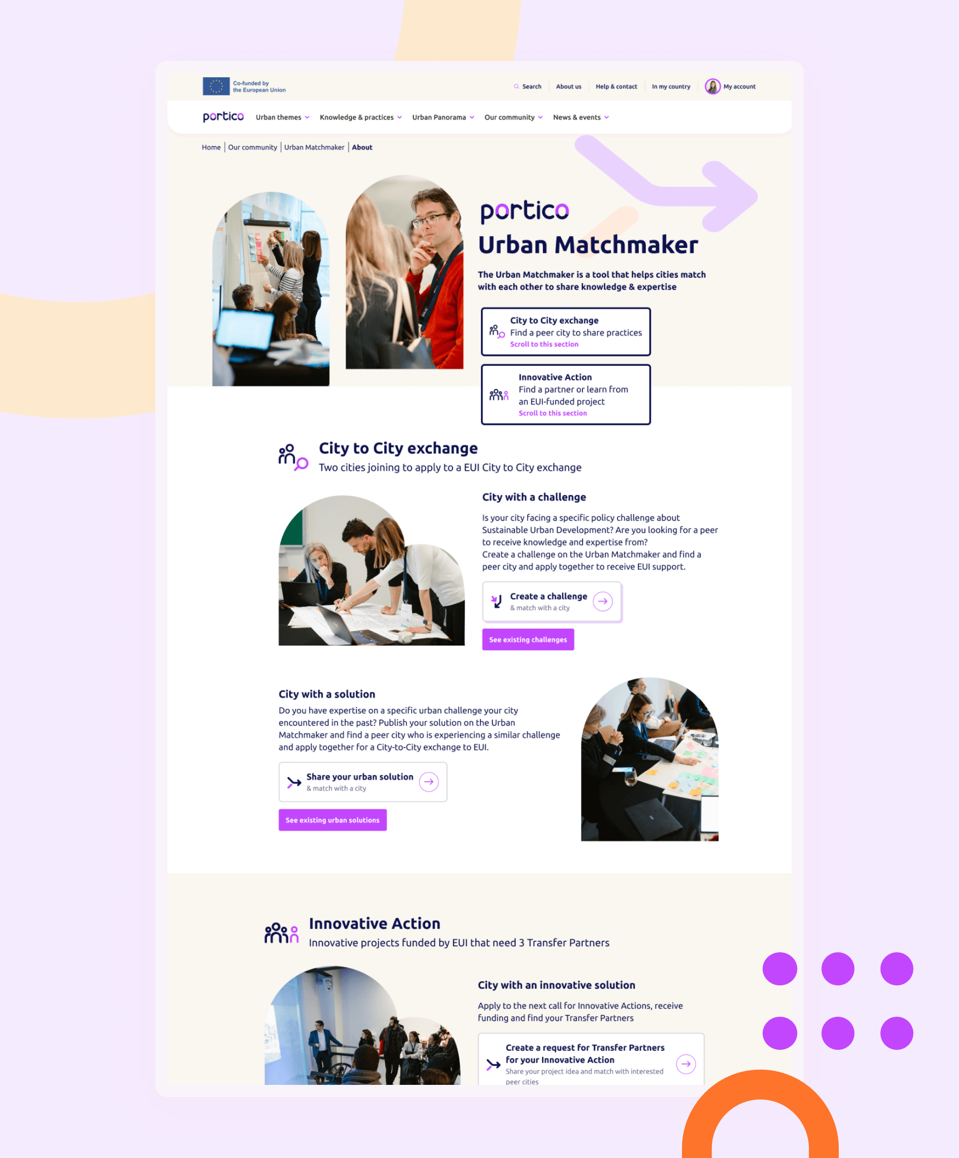 Plateforme Portico, la porte d’entrée vers l’apprentissage urbain — matchmaking portico